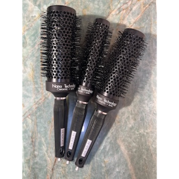 Nanothermic Ceramic + Ionic Round Brush