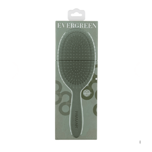 Neutrals Wheat Fibre Detangling Brush in Evergreen